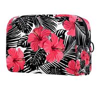 Neceser organizador de cosméticos con forma de flor de mandalas, Multicolor 03, 18.5x7.5x13cm/7.3x3x5.1in, Estuche de belleza