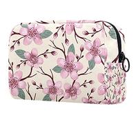 Neceser organizador de cosméticos con forma de flor de mandalas, Multicolor 07, 18.5x7.5x13cm/7.3x3x5.1in, Estuche de belleza
