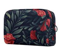 Neceser organizador de cosméticos con forma de flor de mandalas, Multicolor 08, 18.5x7.5x13cm/7.3x3x5.1in, Estuche de belleza
