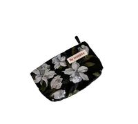 Neceser organizador de maquillaje con diseño floral retro para viaje, neceser de viaje, artículos de aseo de lona, estuche de belleza, 24 (Reino Unido), Talla única