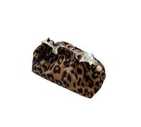 Neceser Organizador de Maquillaje Large Capacity Cosmetic Bag Stylish Multifunctional Portable Cosmetic Bag Storage Bag Leopard Print Storage Make Up Organizer(Dark Brown-L)