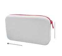 Neceser Organizador de Maquillaje Small Square Silicone Cosmetic Storage Bag Large Capacity Travel Makeup Brush Holder Portable Cosmetic Waterproof Organizer(Light Gray)