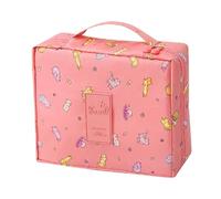 Neceser Organizador de Maquillaje Waterproof Cosmetic Bag For Women Packing Cubes For Travel Large Capacity Makeup Bag Travel Organizer Toiletry Wash Storage Bags(Maneki-Neko Orange)