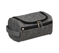 Relaxdays Neceser para colgar negro,gris