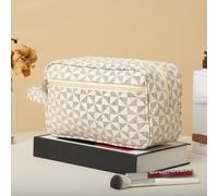 Neceser para hombre, bolsa de cosméticos portátil de gran capacidad, bolso de portátil para hombre con de diamantes, bolso de estampado de moda casual y moderno de gran capacidad resistente al