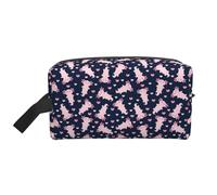 Neceser para hombres y mujeres, bonito diseño de corazón de axolote rosa, bolsa de aseo de viaje, neceser de viaje, bolsa de aseo colgante, bolsa de afeitado para accesorios de viaje