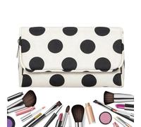 Neceser para Mujer Pequeña Bolsa Portátil Monada Impermeable con Espejo
