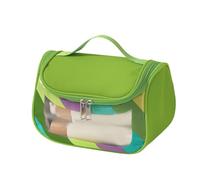 Neceser para mujeres que viajan - Neceser impermeable transparente, estuche de maquillaje colorido, bolsa de cosméticos de viaje visible para mujeres, hombres, escapadas de fin de semana, estancias