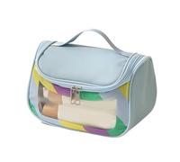Neceser para Mujeres Que viajan - Neceser Impermeable Transparente, Estuche de Maquillaje Colorido, Bolsa de cosméticos de Viaje Visible para Mujeres, Hombres, escapadas de Fin de Semana, estancias