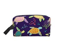 Neceser para Mujeres y Hombres Neceser Impermeable para cosméticos Bolsa de Maquillaje de Viaje Organizador con asa Ocean Sea Turtle Animal Bolsa de Almacenamiento