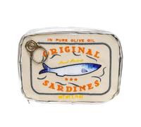 Neceser pequeño - Bolsa de viaje con conservas de sardinas, bolsa de aseo resistente, organizador de maquillaje | Eficiente, creativo, bonito diseño de conservas de pescado, bolsa de aseo estético