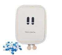 Neceser pequeño - Contenedor de cosméticos compacto, suministros de viaje ligeros, de almacenamiento resistente al olor, organizador de maquillaje, baño, kit de cuidado personal, de