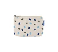 Neceser pequeño de algodón orgánico - Neceser y neceser de maquillaje, estuche de maquillaje y estuche para lápices, para mujeres, hombres y niños, compacto, vegano, con estampado, carbón, Breite: 18