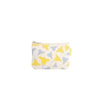 Neceser pequeño de algodón orgánico - Neceser y neceser de maquillaje, estuche de maquillaje y estuche para lápices, para mujeres, hombres y niños, compacto, vegano, con estampado, carbón, Breite: 18