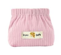 Neceser Pequeño De Pana para Maquillaje - Organizador Portátil, Accesorio De Duradero, Apertura Elástica, Estuche De Viaje Ligero | Cómodo Y Práctico para Usar con Joyas