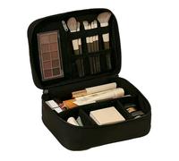 Neceser Portacosméticos Grande, Bolsa de Cosméticos de Viaje, Diseño con Cremalleras Duraderas, Dile Adiós al Desorden, asa Cómoda, Fácil Transportar(Black)