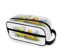 Neceser portátil con diseño de flores de pato de acuarela, bolsa de lavado de viaje, bolsa de cosméticos multifunción, bolsa de maquillaje, bolsa de almacenamiento para mujeres, hombres, niños y