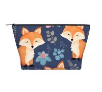 Neceser portátil con diseño de orgullo gay, bolsa de aseo con cremallera de gran capacidad, bolsa de aseo impermeable, organizador de maquillaje para mujeres y hombres, Lindo zorro de animal, Talla