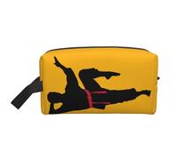 Neceser portátil con estampado de karate para hombres, multifuncional, ligera, de gran capacidad