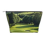 Neceser portátil de maquillaje con diseño de faisanes, animales, gran capacidad, con cremallera, impermeable, organizador de maquillaje, para mujeres y hombres, Campo de golf., Talla única