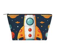 Neceser portátil de maquillaje con diseño de flor de melocotón, bolsa de aseo de gran capacidad, bolsa con cremallera, bolsa de aseo impermeable, organizador de maquillaje para mujeres y hombres