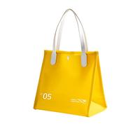 Neceser portátil de viaje, bolsa de maquillaje de PVC, organizador de cosméticos de gran capacidad, soporte de almacenamiento casual para mujeres y niñas, Rh2313 Portab amarillo