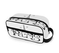 Neceser portátil Pars Torre Eiffel con corazón gris bolsa de lavado de viaje multifunción bolsa de cosméticos bolsa de maquillaje bolsa de almacenamiento para mujeres, hombres, niños y niñas,