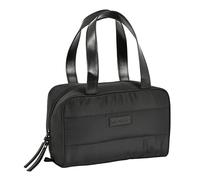 Neceser Rectangular de SAFTA Moos Cápsula Acolchado Negro con Asa, 310x140x190 mm