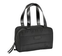 Neceser Rectangular de SAFTA Moos Cápsula Acolchado Negro con Asa, 310x140x190 mm