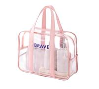 Neceser resistente al agua para viajes, maquillaje, fitness, natación, playa, para mujeres y niñas, Pink