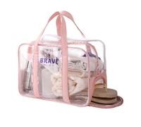 Neceser resistente al agua para viajes, maquillaje, fitness, natación, playa, para mujeres y niñas, Pink