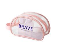 Neceser resistente al agua para viajes, maquillaje, fitness, natación, playa, para mujeres y niñas, Pink