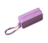 Neceser silicona maquillaje viaje - Estuche portátil mujer con cremallera impermeable | Organizador compacto cosméticos resistente viajes fin de semana escuela trabajo playa, violeta, riferimento alla