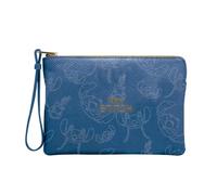 Neceser Stitch 22 cm Azul, Bolsa de Aseo Disney Lilo & Stitch en Poliéster Resistente, Cierre con Cremallera, Producto Oficial - CERDÁ