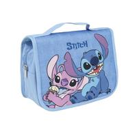 Neceser Stitch y Angel Disney neceser organizador neceser maquillaje accesorios, azul celeste, 25 x 20 x 5 cm, Neceser