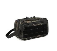 Neceser Táctico para Hombre, Neceser Compacto, Kit de Afeitado, Neceser de Viaje, Bolsa para Herramientas EDC con Corte Láser, Bolsas Modulares Horizontales.(BKCP)