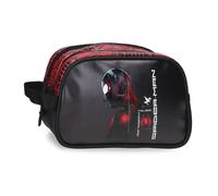 Marvel Comics Neceser Spider Technology Dos compartimentos Adaptable Negro 26x16x11 cm PVC