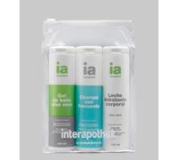 Neceser Transparente Interapothek para Viajes - Gel de Ducha y Baño Champú Leche Corporal Hidratante