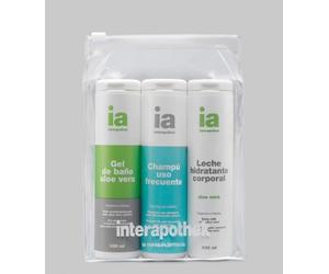 Neceser Transparente Interapothek para Viajes - Gel de Ducha y Baño Champú Leche Corporal Hidratante