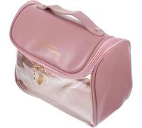 Neceser Transparente para Maquillaje, Bolsa de Viaje para artículos de tocador, Bolsa de Viaje Transparente, Estuche Organizador de Maquillaje, Kit de Maquillaje de Viaje, Bolsa de Maquillaje tra