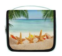Neceser verano playa tropical viajes neceser unisex colgante artículos de tocador cosméticos organizador de maquillaje multicolor talla única