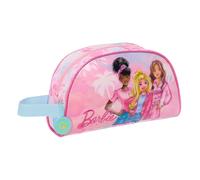 SAFTA Barbie Painterly - Neceser Grande Niño, Neceser Infantil, Adaptable a Carro, Ideal para Niños de 5 a 14 Años, Cómodo y Versátil, Calidad y Resistencia, 26x16x9 cm
