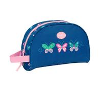 BLACKFIT8 Mariposas - Neceser Escolar Infantil Pequeño con Asa, Neceser Infantil, Adaptable a Carro, Ideal para Niños de 5 a 14 Años, Cómodo y Versátil, Calidad y Resistencia, 28x10x18 cm