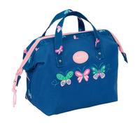 BLACKFIT8 Mariposas - Neceser con Asas, Neceser Infantil, Adaptable a Carro, Ideal para Niños de 5 a 14 Años, Cómodo y Versátil, Calidad y Resistencia, 26.5x12.5x17.5 cm