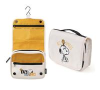 Neceser Viaje Colgante Snoopy - Bolsa de Aseo con Compartimentos para Organizar Maquillaje o Neceser niño Aseo Colegio Impermeable │ Snoopy Regalos