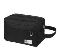 Neceser Viaje Mujer y Hombre, Bolso de Mano Kit Viaje, Neceser Maquillaje, Bolsa de Aseo, Organizador para Niño (Negro)