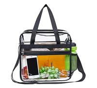 Neceser Viaje Transparente Mujer, Bolsa Impermeable Viaje Necessaire, Gran Capacidad Bolso de Aseo con 2 Capas, Toiletry Bag Gadgets de Viaje (Negro-A)