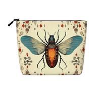 Neceser y neceser unisex con patrones de insectos para mujer, bolsa de almacenamiento para el cuidado personal