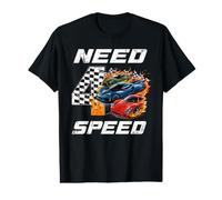 Necesita 4 Decoraciones de cumpleaños de Velocidad Coche de Carreras Cuarto cumpleaños Camiseta gráfica económica