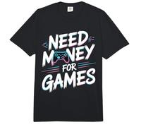 Necesita Dinero para Juegos Funny Gamer Controller Gaming Gamer Comfort Colors Adult Heavyweight T-Shirt